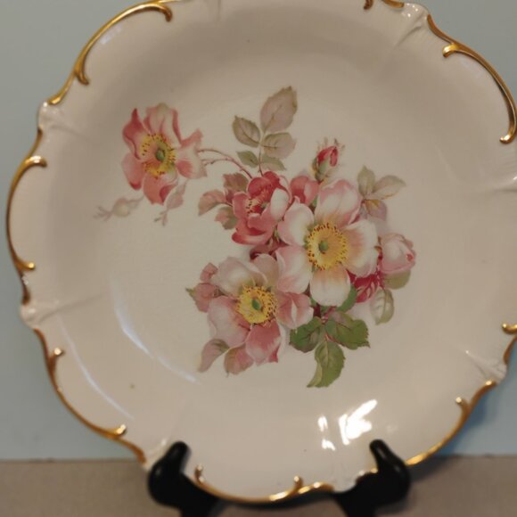 Schumann Arzberg Germany Vintage Hand Painted Round Serving/Decorative Plate - Picture 3 of 4